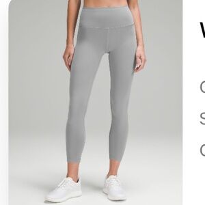 Lululemon wonder train leggings rhino grey
